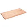 Image de Etagère murale marron clair 120x60x4cm bois chêne massif traité 363698