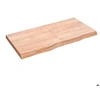 Image de Etagère murale marron clair 120x60x6cm bois chêne massif traité 363699