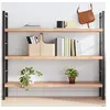 Image de Wandschap 140x30x(2-4)cm behandeld massief eikenhout lichtbruin363700