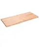 Image de Etagère murale marron clair 140x60x4cm bois chêne massif traité 363706