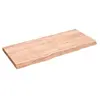 Image de Etagère murale marron clair 140x60x6cm bois chêne massif traité 363707