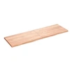 Image de Etagère murale marron clair 160x50x4cm bois chêne massif traité 363712