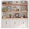 Image de Wandschap 160x50x(2-6)cm behandeld massief eikenhout lichtbruin363713