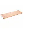 Image de Etagère murale marron clair 160x60x4cm bois chêne massif traité 363714