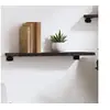 Image de Wandschap 60x20x2 cm behandeld massief eikenhout donkerbruin363761
