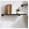 Image de Wandschap 60x40x2 cm behandeld massief eikenhout donkerbruin363767