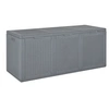 Image de Boîte de rangement de jardin gris PP rotin 270 L 364061