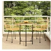 Image de Ensemble à manger de jardin 3 pcs Résine tressée, ensemble de patio, ensemble bistro de jardin, ensemble de salle à 3157833