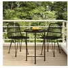 Image de 3-delige Tuinset poly rattan zwart3157836