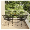 Image de 5-delige Tuinset poly rattan zwart3157838