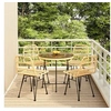 Image de Ensemble à manger de jardin 5pcs Résine tressée, ensemble de patio, ensemble bistro de jardin, ensemble de salle à 3157843