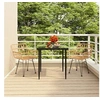 Image de Ensemble à manger de jardin 3 pcs Résine tressée, ensemble de patio, ensemble bistro de jardin, ensemble de salle à 3157845