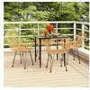 Image de Ensemble à manger de jardin 5pcs Résine tressée, ensemble de patio, ensemble bistro de jardin, ensemble de salle à 3157846