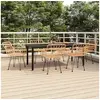 Image de Salon de jardin GENERIQUE polyethylene 6 personnes 200 x 100 x 74 cm 7 pieces