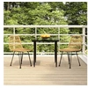 Image de Ensemble à manger de jardin 3 pcs Résine tressée, ensemble de patio, ensemble bistro de jardin, ensemble de salle à 3157873
