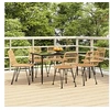 Image de Ensemble à manger de jardin 7 pcs Résine tressée, ensemble de patio, ensemble bistro de jardin, ensemble de salle à 3157877