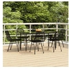 Image de 7-delige Tuinset poly rattan zwart3157884
