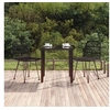 Image de 3157894 Ensemble de salle à manger de jardin 3 pcs Noir Résine tressée