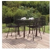 Image de 3157895 Mobilier à dîner de jardin 5 pcs Noir Résine tressée