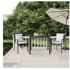 Image de 3-delige Tuinset met kussens poly rattan zwart3157951