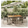 Image de Ensemble à manger jardin et coussins 7 pcs gris rotin, ensemble de salle à manger, ensemble de salle à manger 3184996