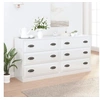 Image de Buffets 2 pcs blanc brillant bois d ingénierie