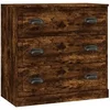 Image de Buffets 2 pcs chêne fumé bois d'ingénierie