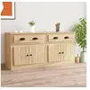 Image de Buffets 2 pcs, Meuble de Rangement, Armoire de Rangement, Organisateur Intérieur Salon, Moderne, Chêne Sonoma Bois d'Ingénierie