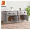 Image de Buffets 2 pcs, Meuble de Rangement, Armoire de Rangement, Organisateur Intérieur Salon, Moderne, Sonoma Gris Bois d'Ingénierie