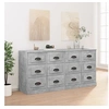 Image de Buffets 2 pcs gris béton bois d'ingénierie3185283