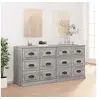 Image de Buffets 2 pcs sonoma gris bois d ingénierie