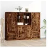 Image de Buffets 3 pcs chêne fumé bois d'ingénierie3185316