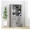 Image de Buffet haut Sonoma gris Bois d ingénierie