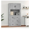 Image de Buffet haut Gris béton Bois d'ingénierie3185387