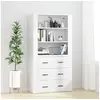 Image de Buffet haut Blanc Bois d'ingénierie3185391