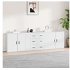 Image de Buffets 3 pcs Blanc Bois d'ingénierie3185399