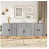 Image de Buffets 3 pcs Sonoma gris Bois d ingénierie