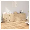 Image de Buffets 3 pcs Chêne sonoma Bois d ingénierie