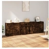 Image de Dressoirs 3 st bewerkt hout gerookt eikenkleurig3185428