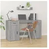 Image de Bureau avec armoire sonoma gris bois d'ingénierie