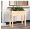 Image de Jardinière avec doublure 71x37x76 cm bois massif de sapin 364230