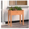 Image de Jardinière avec doublure marron 71x37x76cm bois massif de sapin 364231