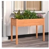 Image de Jardinière avec doublure marron 118x59x76 cm bois massif sapin 364234