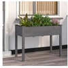 Image de Jardinière avec doublure gris 118x59x76 cm bois massif de sapin 364235