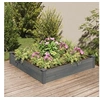 Image de Lit surélevé de jardin doublure 120x120x25 cm bois massif sapin 364294