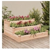 Image de Lit surélevé de jardin 120x120x56 cm bois massif de sapin 364304