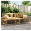 Image de Banc de jardin 228x59,5x90 cm bois de teck solide 364411
