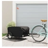 Image de Remorque de vélo noir 45 kg fer