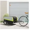 Image de Remorque de vélo noir et vert 45 kg fer