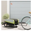 Image de Remorque de vélo noir et vert 30 kg fer